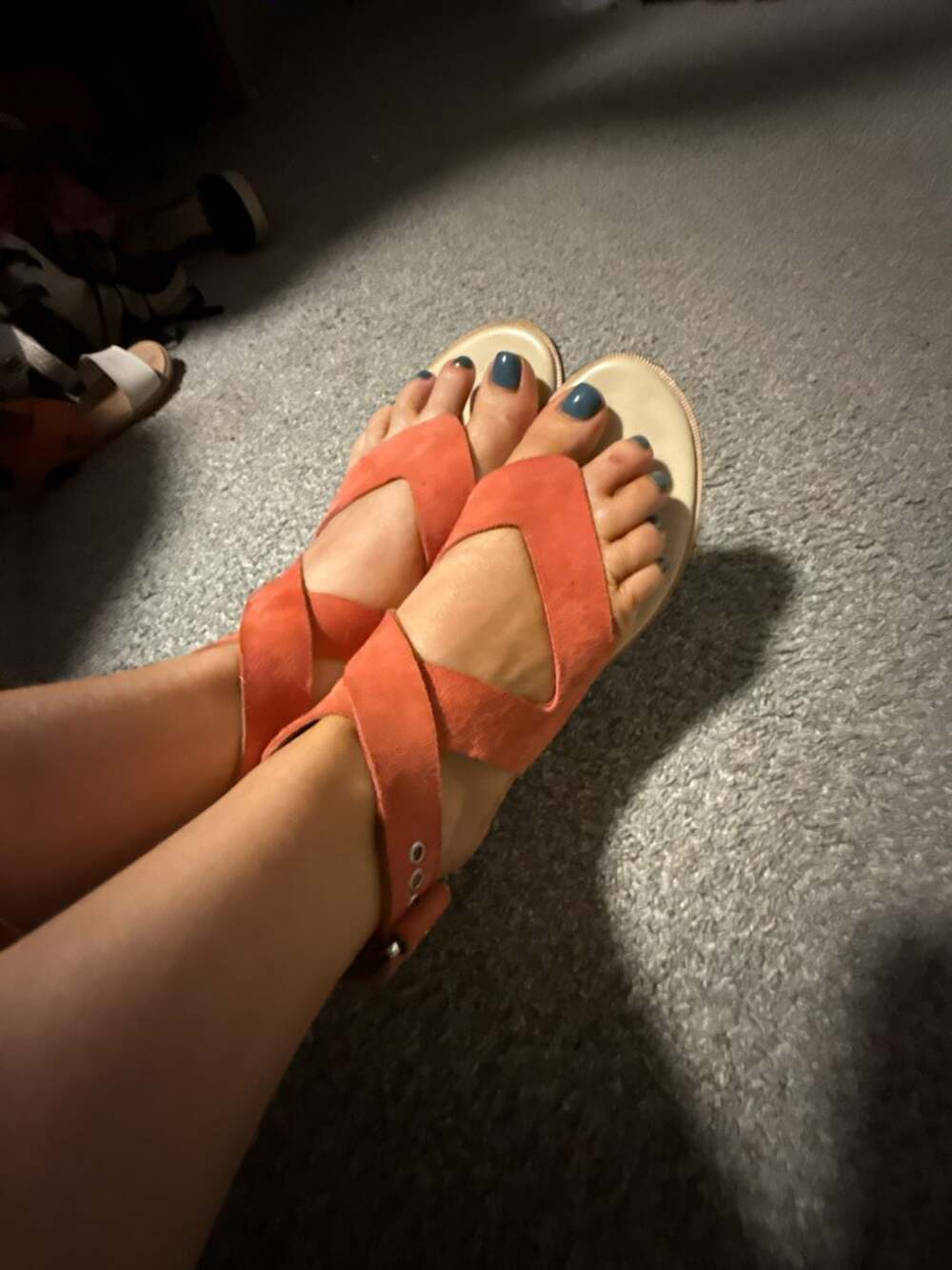Donald J Pliner Lola Suede Ankle Strap Sandals